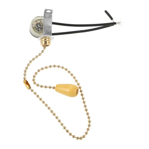 AUTSUPPL Zugkettenschalter für Deckenlampen Goldene Ausführung Leichtes und Einfach zu Installierendes Ersatzteil für DIY Beleuchtungsprojekte und Wohnräume AUTSUPPL Zugkettenschalter für Deckenlampen Goldene Ausführung Leichtes und Einfach zu Installierendes Ersatzteil für DIY Beleuchtungsprojekte und Wohnräume von AUTSUPPL