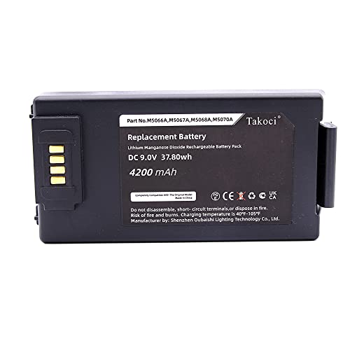 AUVTKALL Akku für M5070A M5066A M5067A M5068A 110300 861304 9.0V 4200mAh von AUVTKALL