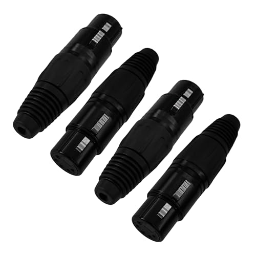 AUXBC 4 x 5-polige XLR-Buchsenstecker, 5-poliger XLR-M-Stecker, Audio-Mikrofonstecker, Löt-Typ, Ersatz-M-Stecker, Mikrofon-Audio-Buchse für hohe Leitfähigkeit AUXBC 4 x 5-polige XLR-Buchsenstecker, 5-poliger XLR-M-Stecker, Audio-Mikrofonstecker, Löt-Typ, Ersatz-M-Stecker, Mikrofon-Audio-Buchse für hohe Leitfähigkeit von AUXBC