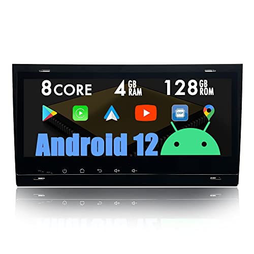 AUXOAUDIO Android 12 Autoradio mit CarPlay Navi für Audi A4 S4 B6B7 RS4 B7 Seat Exeo,Android Auto Navigation Head Unit Radio 8.8" Touch Screen,DAB-Z,DSP Octa Core 4G+128G,Optical Out/BT/WiFi/4G/SWC von AUXOAUDIOTEK
