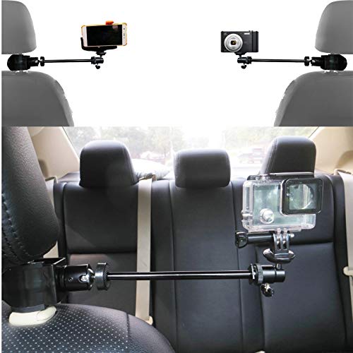 3-in-1 Universal-Kopfstützenhalterung mit Klemme, verstellbarer, robuster magischer Arm und 360° drehbarer, robuster Kopfstützenhalterung, für DSLR-Camcorder/Actionkamera/Smartphone etc 3-in-1 Universal-Kopfstützenhalterung mit Klemme, verstellbarer, robuster magischer Arm und 360° drehbarer, robuster Kopfstützenhalterung, für DSLR-Camcorder/Actionkamera/Smartphone etc von AUXPhome