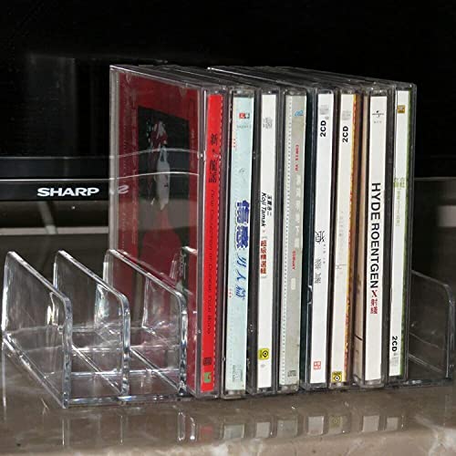 CD-/DVD-Halter, CD-Aufbewahrungsbox, CD-Display, CD-Ständer, DVD-Hüllen – für bis zu 7–14 Standard-CD-Jewel Cases für Medienregale, Aufbewahrung und Organisation – klares Acryl CD-/DVD-Halter, CD-Aufbewahrungsbox, CD-Display, CD-Ständer, DVD-Hüllen – für bis zu 7–14 Standard-CD-Jewel Cases für Medienregale, Aufbewahrung und Organisation – klares Acryl von AUXPhome