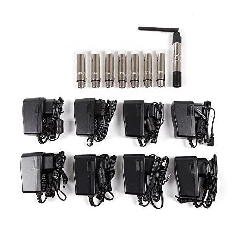 8 Stück Bühnenempfänger Controller 2,4 G Sender Bühnenbeleuchtung DJ Signal DMX Wireless Bar Party Abschlussball von AUYART