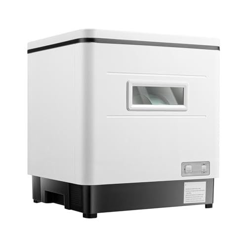 Kleiner Geschirrspüler -UV-Entkeimung, 360°-Rotationsreinigung Mini Geschirrspüler Edelstahl für die Arbeitsplatte spülmaschine Hochtemperatur-Sterilisation Gesunde keimfreie Küche von AUYART