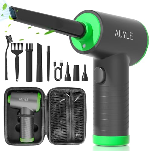 Elektrische Staubgebläse Druckluftspray für PC Reinigungsset-AUYLE 3-Gang Air Duster Luftdruckspray mit 7600mah Akku,Reinigungsbürste und Type-C Schnellladung für Laptop,Tastatur,Auto,Bürogeräte,Sofa Elektrische Staubgebläse Druckluftspray für PC Reinigungsset-AUYLE 3-Gang Air Duster Luftdruckspray mit 7600mah Akku,Reinigungsbürste und Type-C Schnellladung für Laptop,Tastatur,Auto,Bürogeräte,Sofa von AUYLE