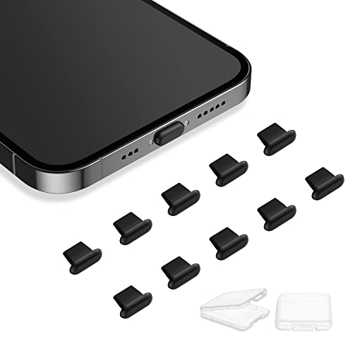 AUZOSL 10 Stück Silikonabdeckung Staubstecker Kompatibel mit iPhone 14 Pro Max 13 staubschutz stöpsel, Staubschutzstecker Kompatibel mit iPhone 13 12 11 X Mini iPad und Airpods von AUZOSL