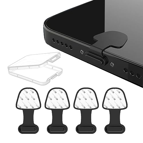 AUZOSL 4 Stücke Handy Staubstecker Kompatibel mit iPhone 14 Pro Max 13 12 mini iPad X Xr SE 8 7, Vermeiden Sie Verlust und Staub, Einfache Installation, Schwarz AUZOSL 4 Stücke Handy Staubstecker Kompatibel mit iPhone 14 Pro Max 13 12 mini iPad X Xr SE 8 7, Vermeiden Sie Verlust und Staub, Einfache Installation, Schwarz von AUZOSL