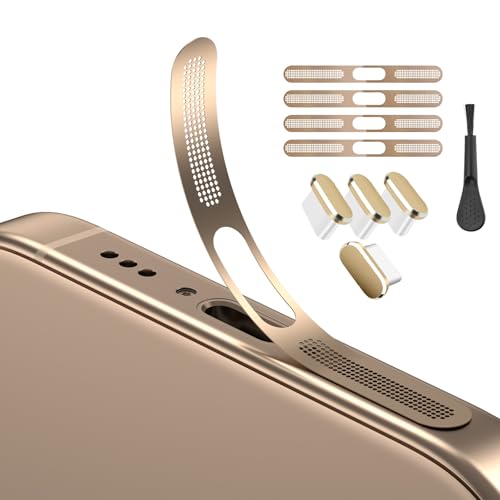 USB-C-Staubstecker, Handy-Lautsprecher-Netz- und Anti-Staub-Anschlussabdeckung, Handy-Zubehör für iPhone 16/16 Plus/16 Pro/iPhone 15/15 Pro, Handy-Lautsprecher-Staubschutz mit Reinigungsbürste und USB-C-Staubstecker, Handy-Lautsprecher-Netz- und Anti-Staub-Anschlussabdeckung, Handy-Zubehör für iPhone 16/16 Plus/16 Pro/iPhone 15/15 Pro, Handy-Lautsprecher-Staubschutz mit Reinigungsbürste und von AUZOSL