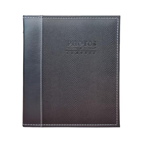 AUklOPVZZ Selbstklebendes Erinnerungsalbum zum Aufbewahren und Wiedererleben Ihrer Lieblingsmomente. Selbstklebendes Fotoalbum mit selbstklebenden Seiten. Handgefertigte DIY Alben, Schwarz von AUklOPVZZ