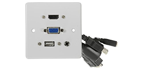 AVLink 3,5 mm HDMI VGA USB Wanddose AVLink 3,5 mm HDMI VGA USB Wanddose von AV Link
