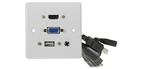 AVLink 3,5 mm HDMI VGA USB Wanddose von AV Link