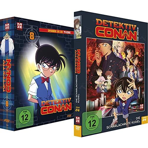 Detektiv Conan - TV-Serie - Vol.8 - [DVD] & Detektiv Conan: Die scharlachrote Kugel - 24. Film - [DVD] Limited Edition von AV Visionen GmbH