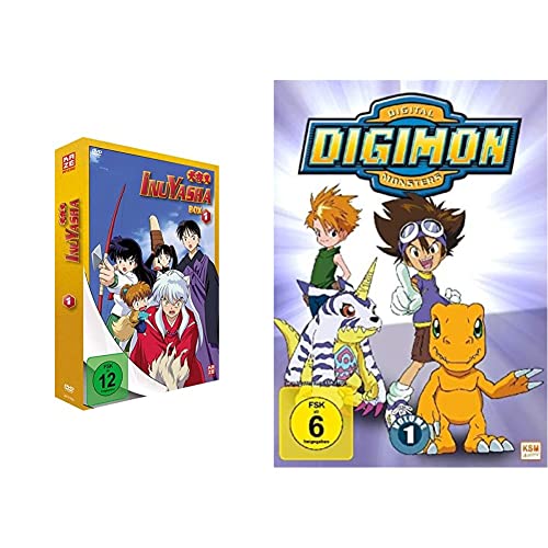 InuYasha - TV Serie - Vol.1 - [DVD] Relaunch & Digimon Adventure 01 (Volume 1: Episode 01-18) [3 DVDs] von AV Visionen GmbH