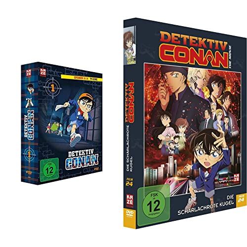 Detektiv Conan - TV-Serie - Vol.1 - [DVD] & Detektiv Conan: Die scharlachrote Kugel - 24. Film - [DVD] Limited Edition von AV Visionen