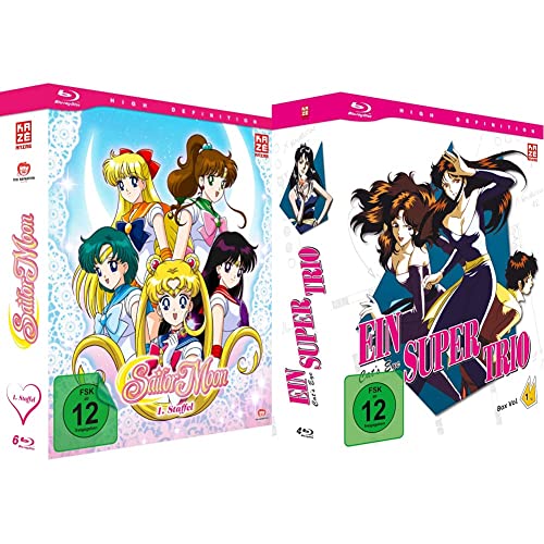Sailor Moon - Staffel 1 - Gesamtausgabe - [Blu-ray] & Ein Supertrio - Cat's Eye - Gesamtausgabe - Vol. 1 - [Blu-ray] von AV Visionen