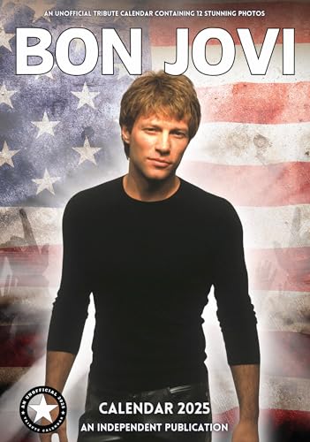 Kalender 2024 Jon Bon Jovi – Amerikanischer Sänger – Bon Jovi – Maxi-Format – Format A3 + gratis Taschenkalender von AV
