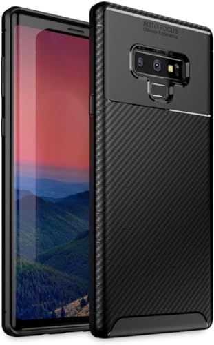 AVANA Hülle für Samsung Galaxy Note 9 Schutzhülle Slim Fit Case Schwarz Schutz Silikon TPU Kratzfest Handyhülle Bumper Cover - Carbon Optik von AVANA