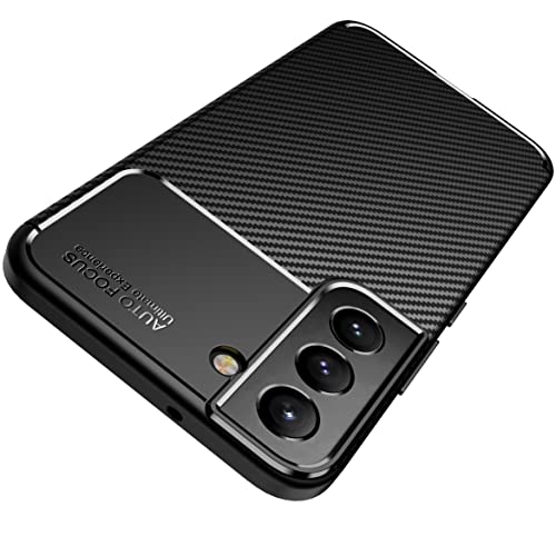 AVANA Hülle für Samsung Galaxy S22 Plus Schutzhülle Flexibles Slim Case Schwarz Schutz Silikon TPU Schale Kratzfest Handyhülle Bumper Cover Carbon Optik AVANA Hülle für Samsung Galaxy S22 Plus Schutzhülle Flexibles Slim Case Schwarz Schutz Silikon TPU Schale Kratzfest Handyhülle Bumper Cover Carbon Optik von AVANA