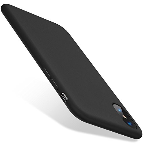 AVANA Hülle für iPhone XS Hülle, iPhone X Schutzhülle Slim Fit Case Schutz Silikon TPU Handyhülle Dünne Weiche Schale Cover - Schwarz von AVANA