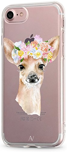 AVANA Schutzhülle für iPhone SE 2022 Hülle, iPhone 7/8/SE 2020 Case Schutz Transparent Bumper Silikon TPU Muster Handyhülle Cover Motiv (REH) von AVANA