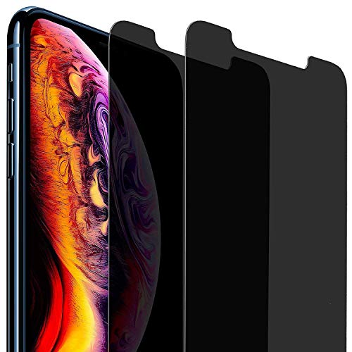 AVANA Sichtschutz Schutzglas für iPhone 11 Pro Max/iPhone XS Max Schutzfolie [2 Stück] Anti-Spy 9H Härte Displayschutzfolie Privacy Panzerfolie Display Folie Blickschutz Anti-Kratzer von AVANA