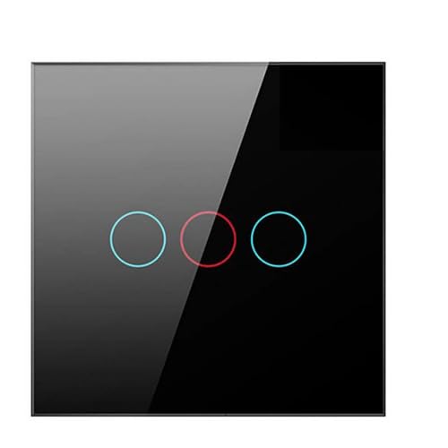 AVATTO LZTS02-EU-B3 ZigBee 3-Wege-Schalter, kein Neutral, TUYA (schwarz) von AVATTO