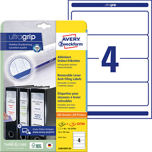 120 AVERY Zweckform Ordneretiketten L6061REV-20 weiß 120 AVERY Zweckform Ordneretiketten L6061REV-20 weiß von AVERY Zweckform