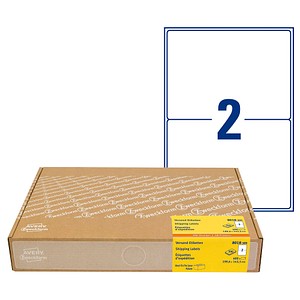 600 AVERY Zweckform Versandetiketten 8018-300 weiß 199,6 x 143,5 mm 600 AVERY Zweckform Versandetiketten 8018-300 weiß 199,6 x 143,5 mm von AVERY Zweckform
