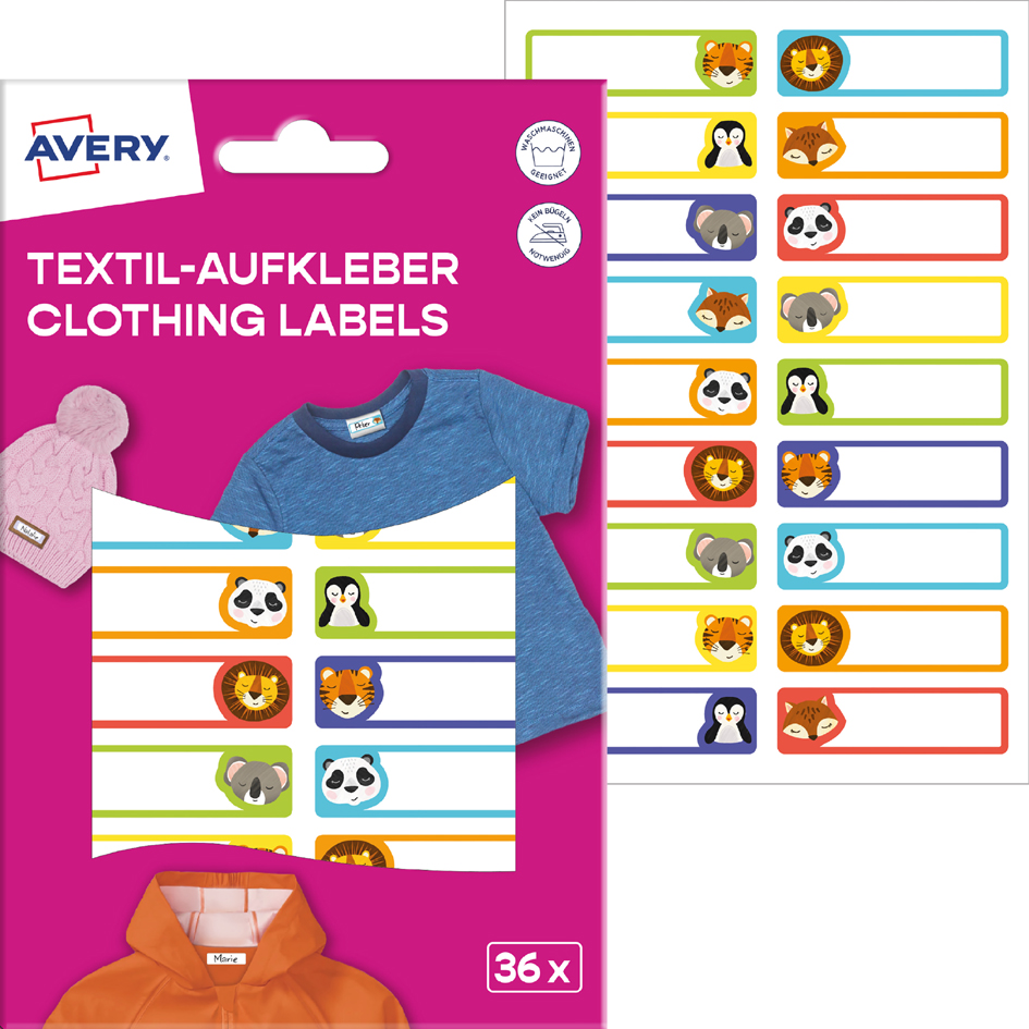 AVERY Textil-Etiketten, 13 x 45 mm, weiß AVERY Textil-Etiketten, 13 x 45 mm, weiß von AVERY Zweckform