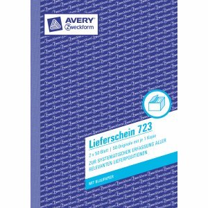 AVERY Zweckform 10 x Formularbuch Lieferschein A5 VE=2x50 Blatt AVERY Zweckform 10 x Formularbuch Lieferschein A5 VE=2x50 Blatt von AVERY Zweckform