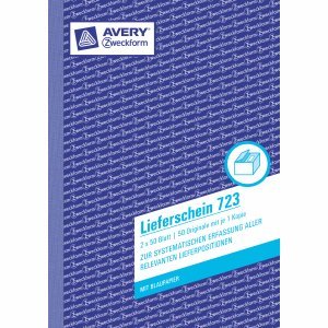 AVERY Zweckform 10 x Formularbuch Lieferschein A5 VE=2x50 Blatt von AVERY Zweckform