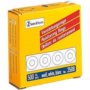 AVERY Zweckform 10 x Lochverstärkungsringe weiß VE=500 Stück von AVERY Zweckform