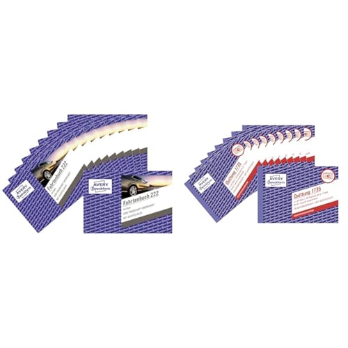 AVERY Zweckform 222-10 Fahrtenbuch & 1735-10 Quittungsblock von AVERY Zweckform