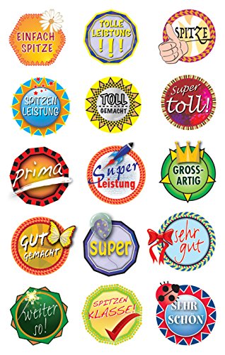 AVERY Zweckform 53130 Papier Sticker Buttons 30 Aufkleber, bunt von AVERY Zweckform