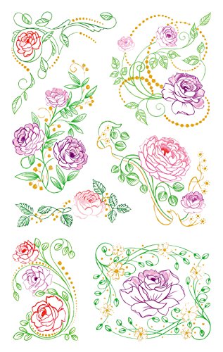 AVERY Zweckform 54488 Deko Sticker Rosen 7 Aufkleber von AVERY Zweckform