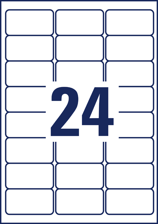 AVERY Zweckform Abziehsichere Etiketten, 63,5 x 33,9 mm AVERY Zweckform Abziehsichere Etiketten, 63,5 x 33,9 mm von AVERY Zweckform