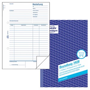 AVERY Zweckform Bestellung Formularbuch 1406 von AVERY Zweckform