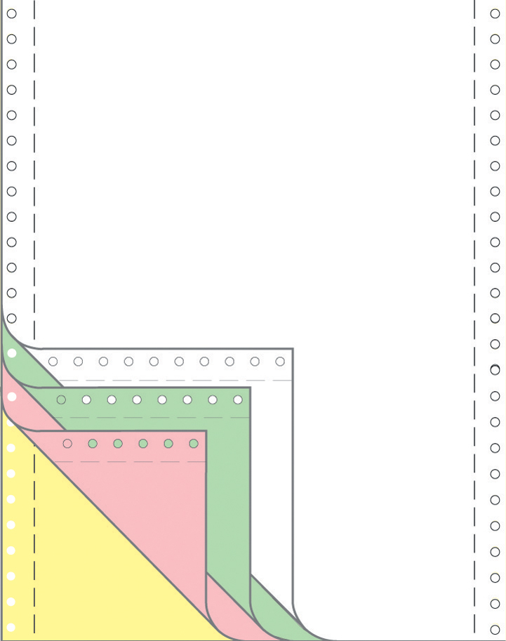 AVERY Zweckform DIN-Computerpapier endlos, 240 x 12, , 4-fach von AVERY Zweckform