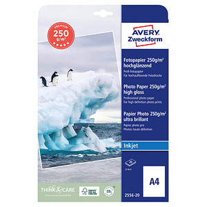 AVERY Zweckform Fotopapier 2556-20 DIN A4 hochglänzend 250 g/qm 20 Blatt AVERY Zweckform Fotopapier 2556-20 DIN A4 hochglänzend 250 g/qm 20 Blatt von AVERY Zweckform