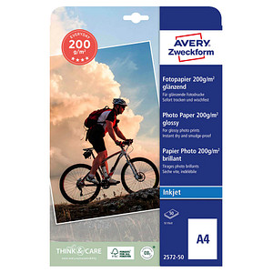 AVERY Zweckform Fotopapier 2572-50 DIN A4 hochglänzend 200 g/qm 50 Blatt AVERY Zweckform Fotopapier 2572-50 DIN A4 hochglänzend 200 g/qm 50 Blatt von AVERY Zweckform