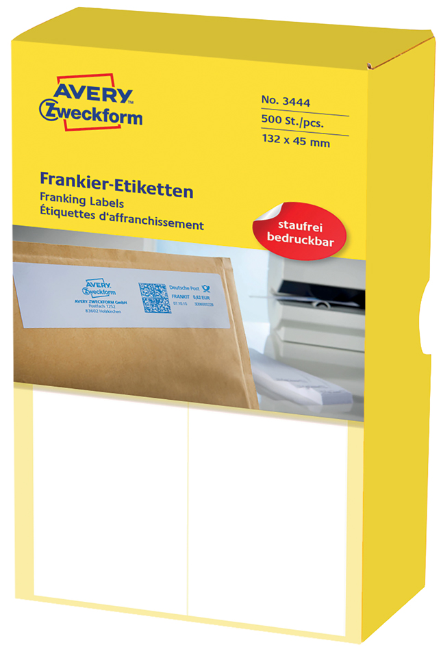 AVERY Zweckform Frankier-Etiketten, 128 x 38 mm, doppelt von AVERY Zweckform