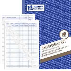 AVERY Zweckform Haushaltsbuch Formularbuch 201 von AVERY Zweckform