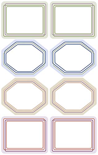AVERY Zweckform Haushaltsetiketten selbstklebend 16 Aufkleber Formen (Marmeladenetiketten zum Beschriften von Selbstgemachten, wasserfest) Mehrfarbig 59956 von AVERY Zweckform