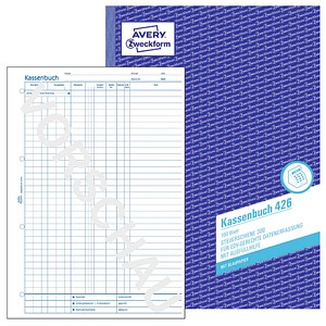 AVERY Zweckform Kassenbuch/EDV Formularbuch 426 von AVERY Zweckform