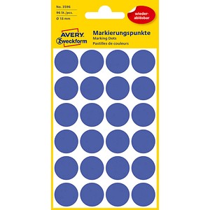 AVERY Zweckform Klebepunkte 3596 blau Ø 18,0 mm von AVERY Zweckform