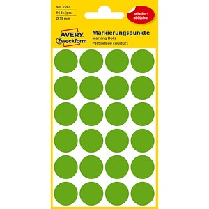 AVERY Zweckform Klebepunkte 3597 grün Ø 18,0 mm, 96 St. AVERY Zweckform Klebepunkte 3597 grün Ø 18,0 mm, 96 St. von AVERY Zweckform