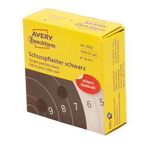 AVERY Zweckform Klebepunkte schwarz Ø 19,0 mm von AVERY Zweckform