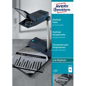AVERY Zweckform Kopierfolien 3555 klar, 100 St. AVERY Zweckform Kopierfolien 3555 klar, 100 St. von AVERY Zweckform