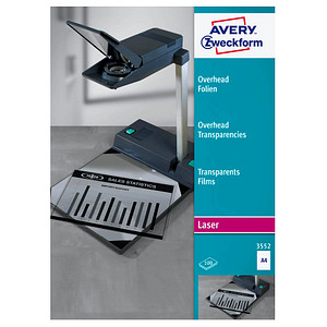 AVERY Zweckform Laserfolien 3552 glatt, 100 St. AVERY Zweckform Laserfolien 3552 glatt, 100 St. von AVERY Zweckform