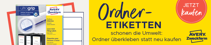 AVERY Zweckform Ordnerrücken-Etiketten, 61 x 192 mm, gelb AVERY Zweckform Ordnerrücken-Etiketten, 61 x 192 mm, gelb von AVERY Zweckform